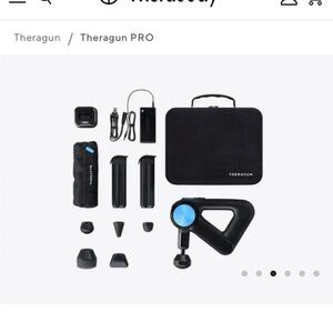 Theragun PRO Black and Blue Massage Device